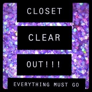 Closet Clear Out!!!! Everything just got a Discounted by 25-35% off